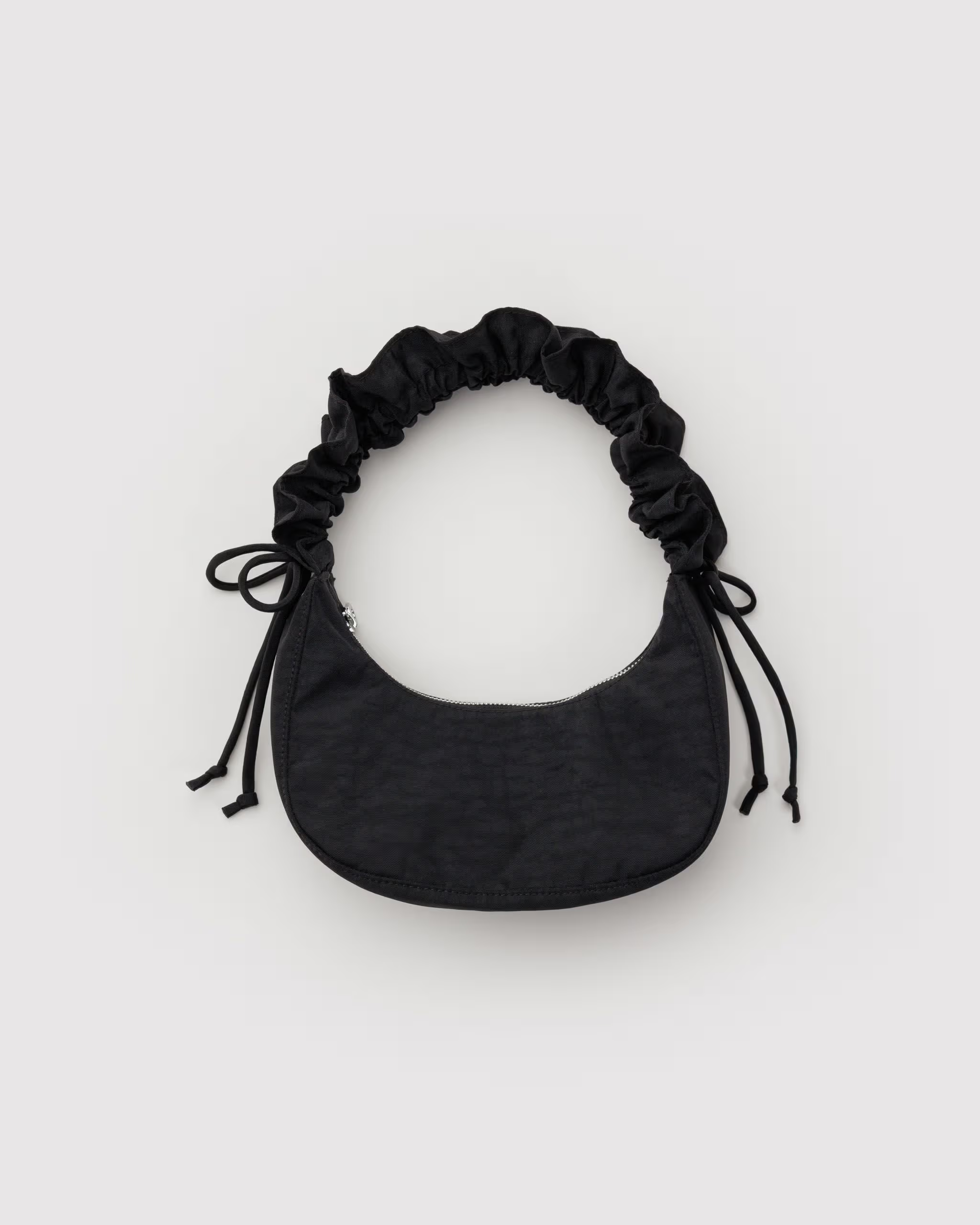 Mini Ruffle Crescent Bag