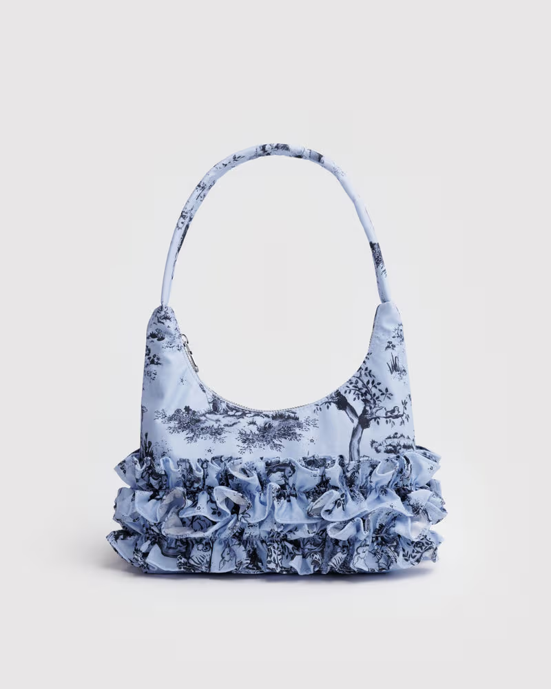 Mini Ruffle Shoulder Bag