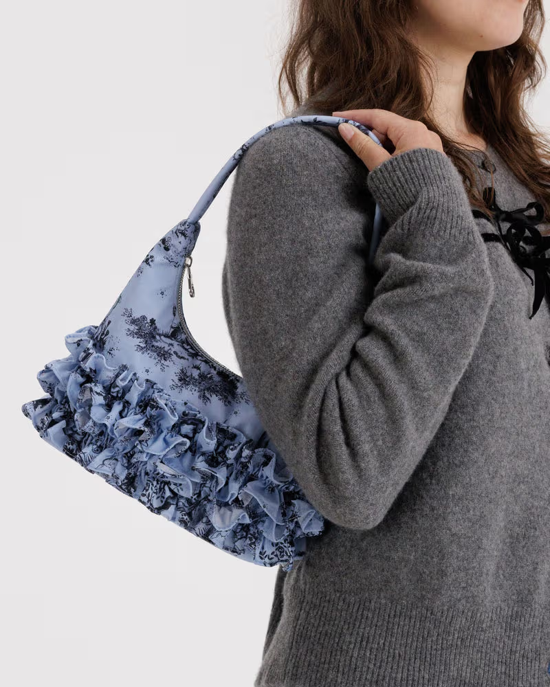 Mini Ruffle Shoulder Bag