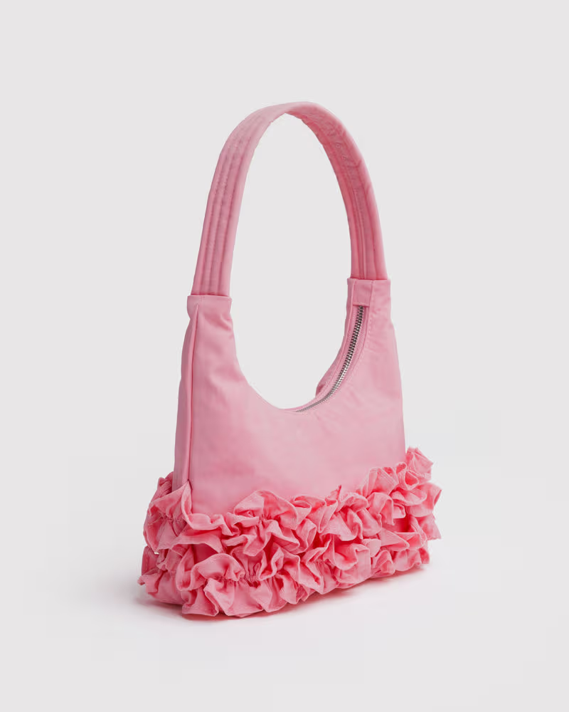 Mini Ruffle Shoulder Bag