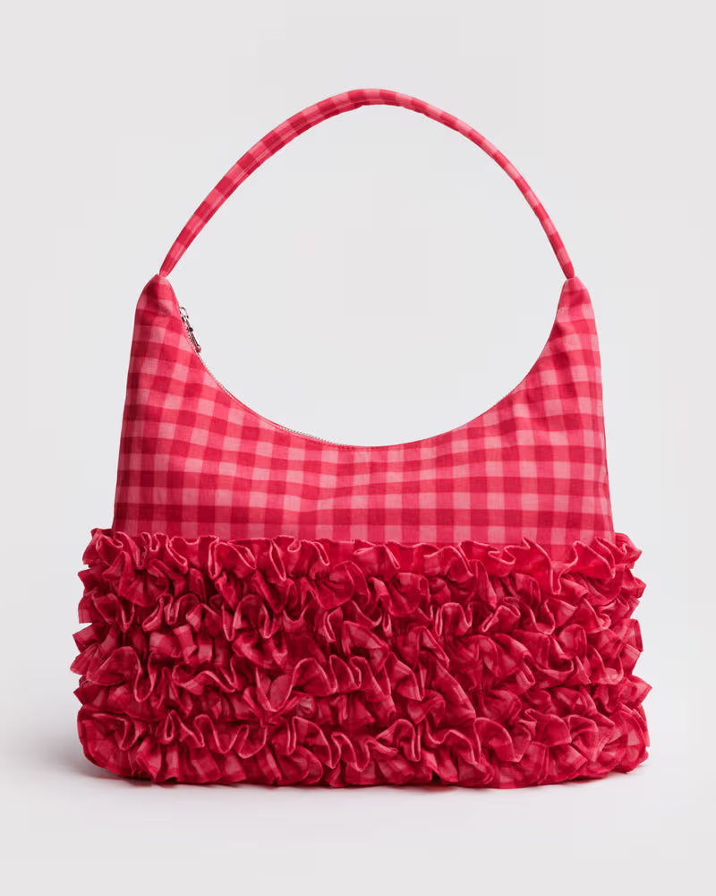 Ruffle Shoulder Bag