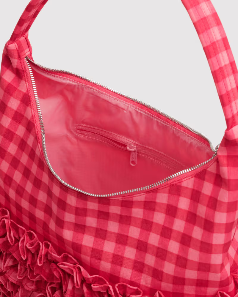 Ruffle Shoulder Bag